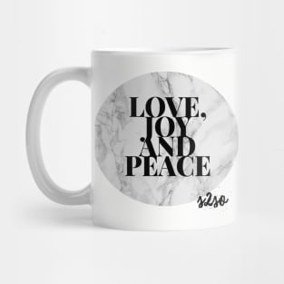 Love, joy and Peace Mug